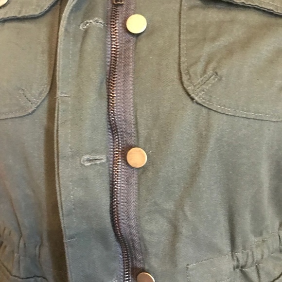 a.n.a. Army Green Cotton Jacket Size Small - Picture 4 of 9